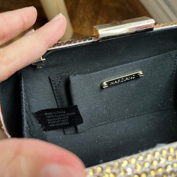 MARCIANO Glass Crystal Small Evening Clutch - Picture 14 of 15